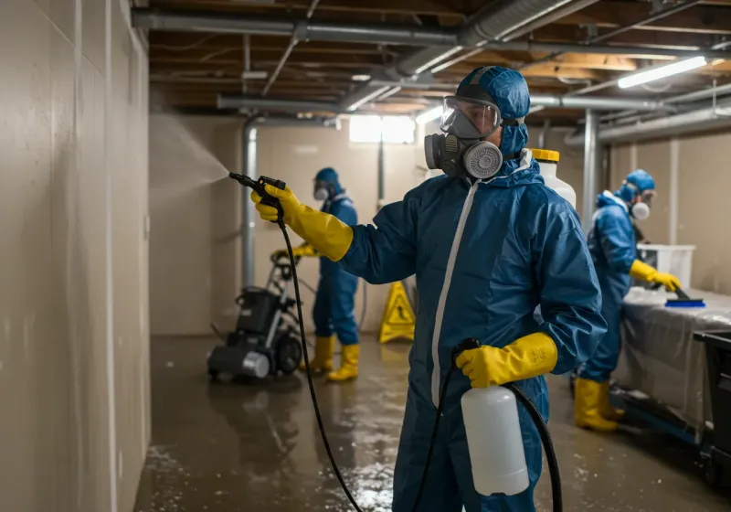 Basement Sanitization and Antimicrobial Treatment process in Britton, SD